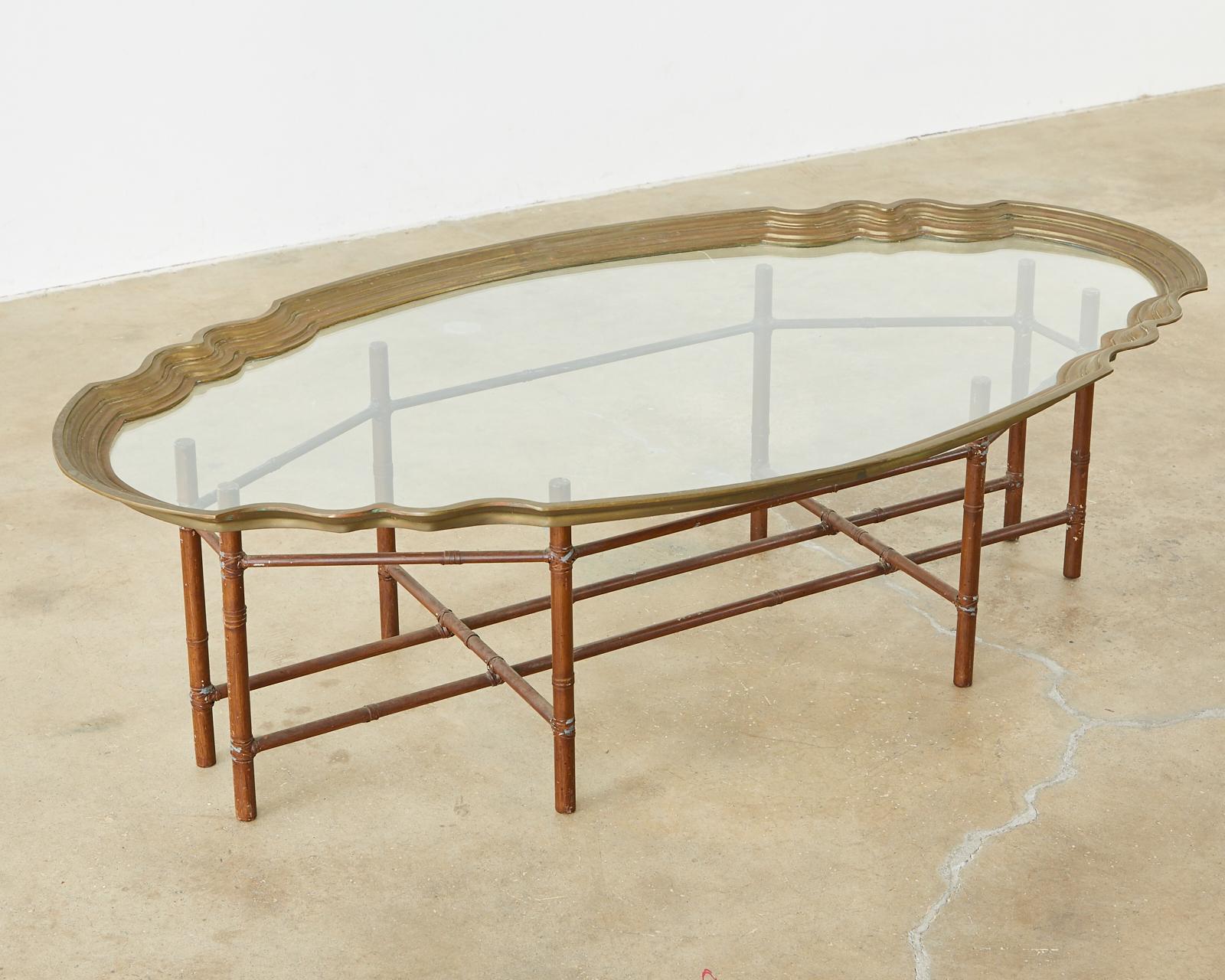 faux bamboo tray