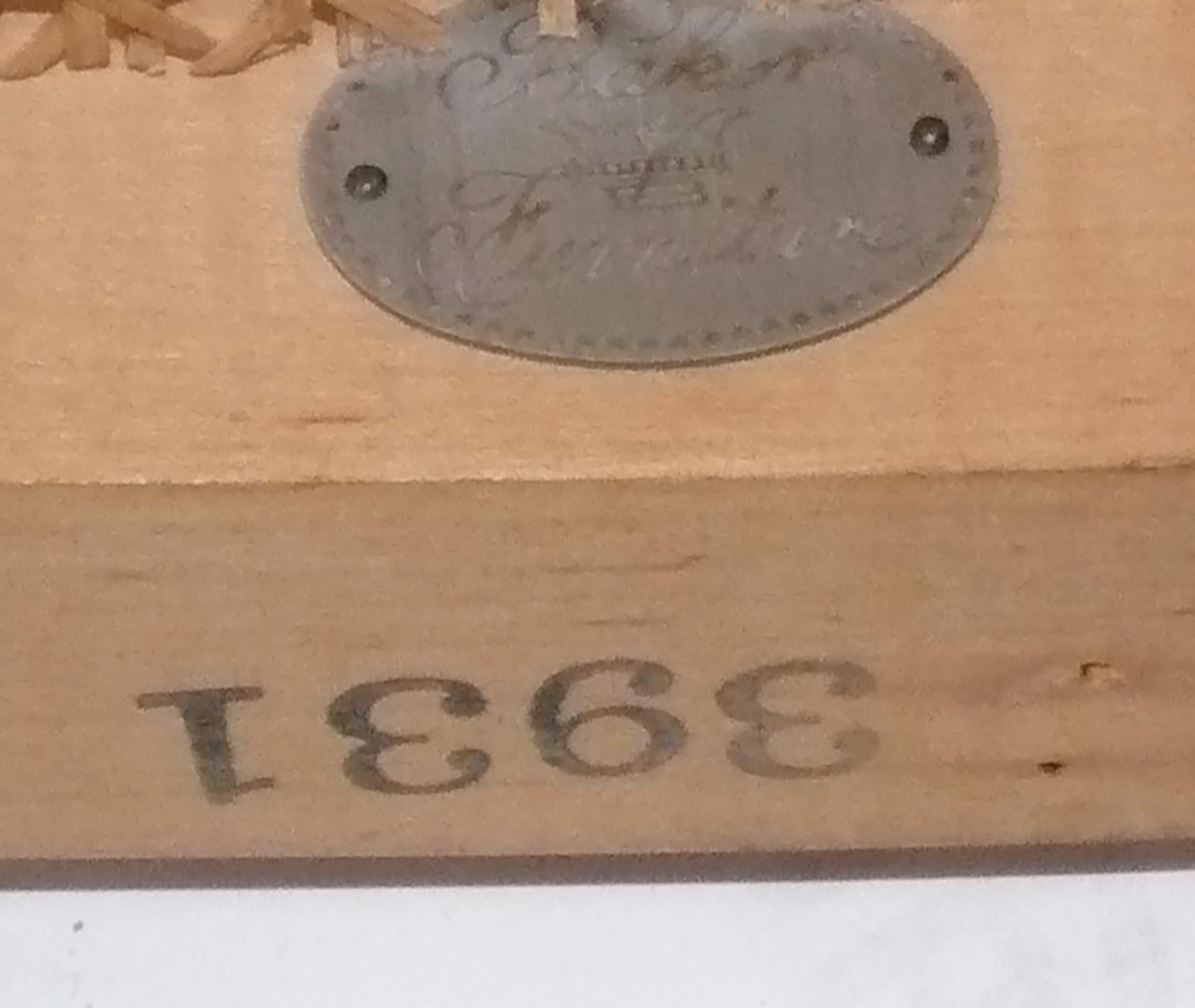 Metà XX secolo Sedia Baker in finto bambù Poltrona Chinoiserie in vendita