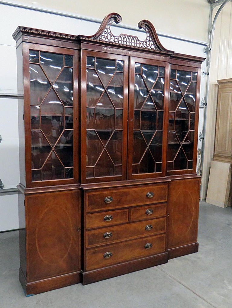 Baker Federal Style Breakfront For Sale at 1stDibs