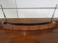 Sheraton Style Mahogany Baker Sideboard Server Buffet with Brass Gallery