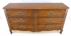 Baker Fine Dark Amber Wormed Chestnut Double Dresser Country French MINT