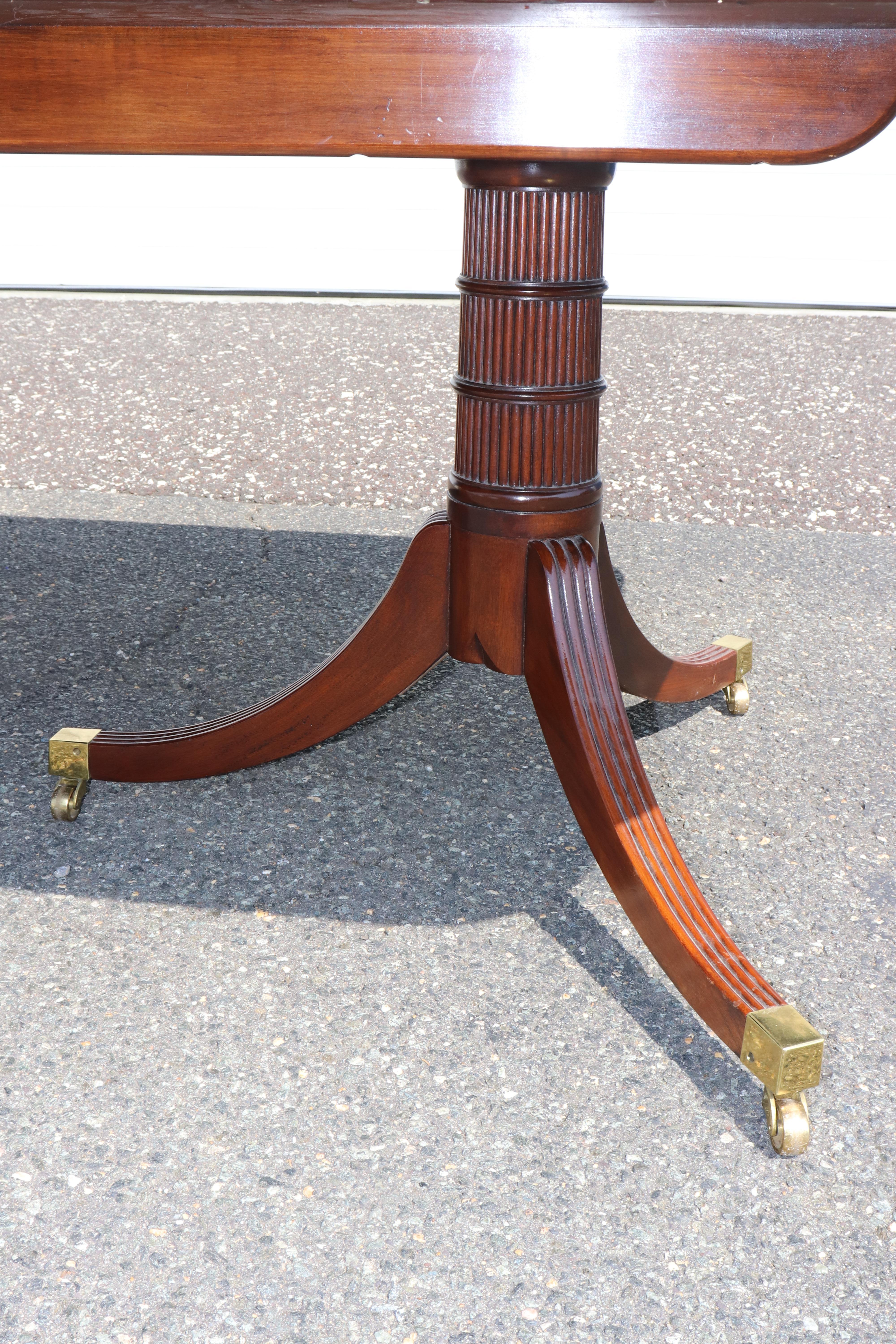 Baker Flame Mahogany Stately Homes England and Scotland Collection Dining Table For Sale 4