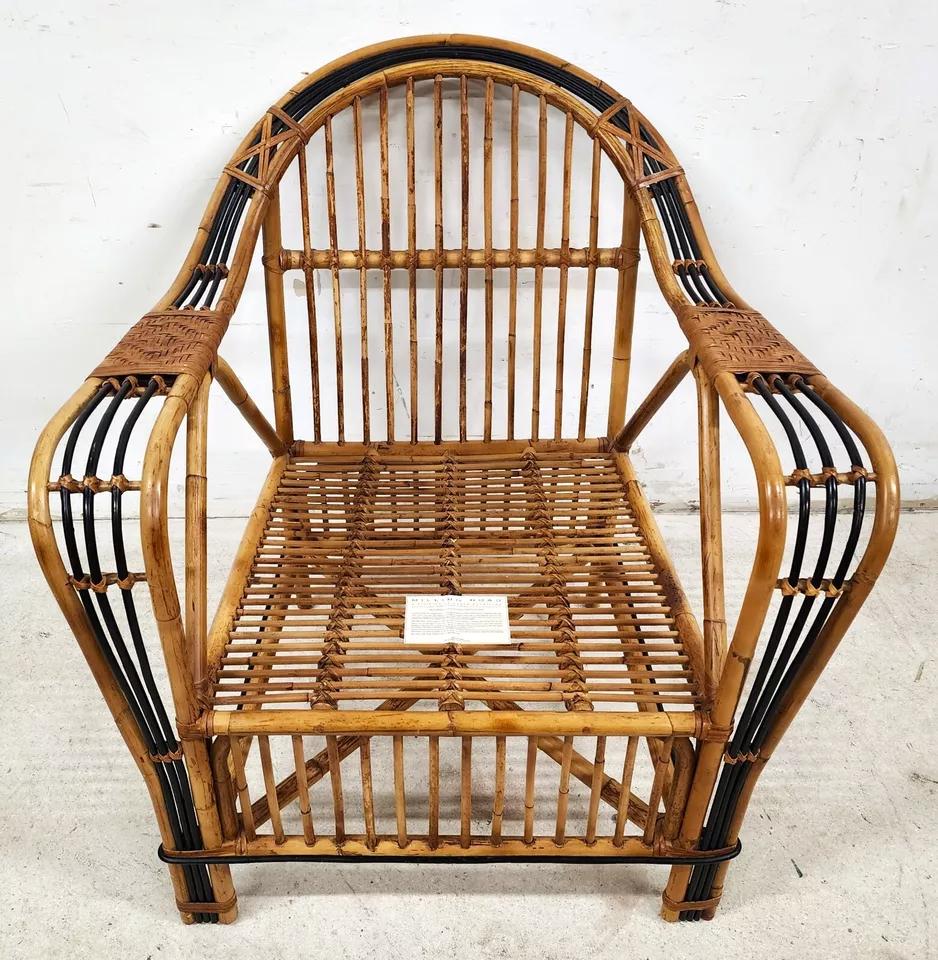 French Provincial Baker French Bamboo Armchair