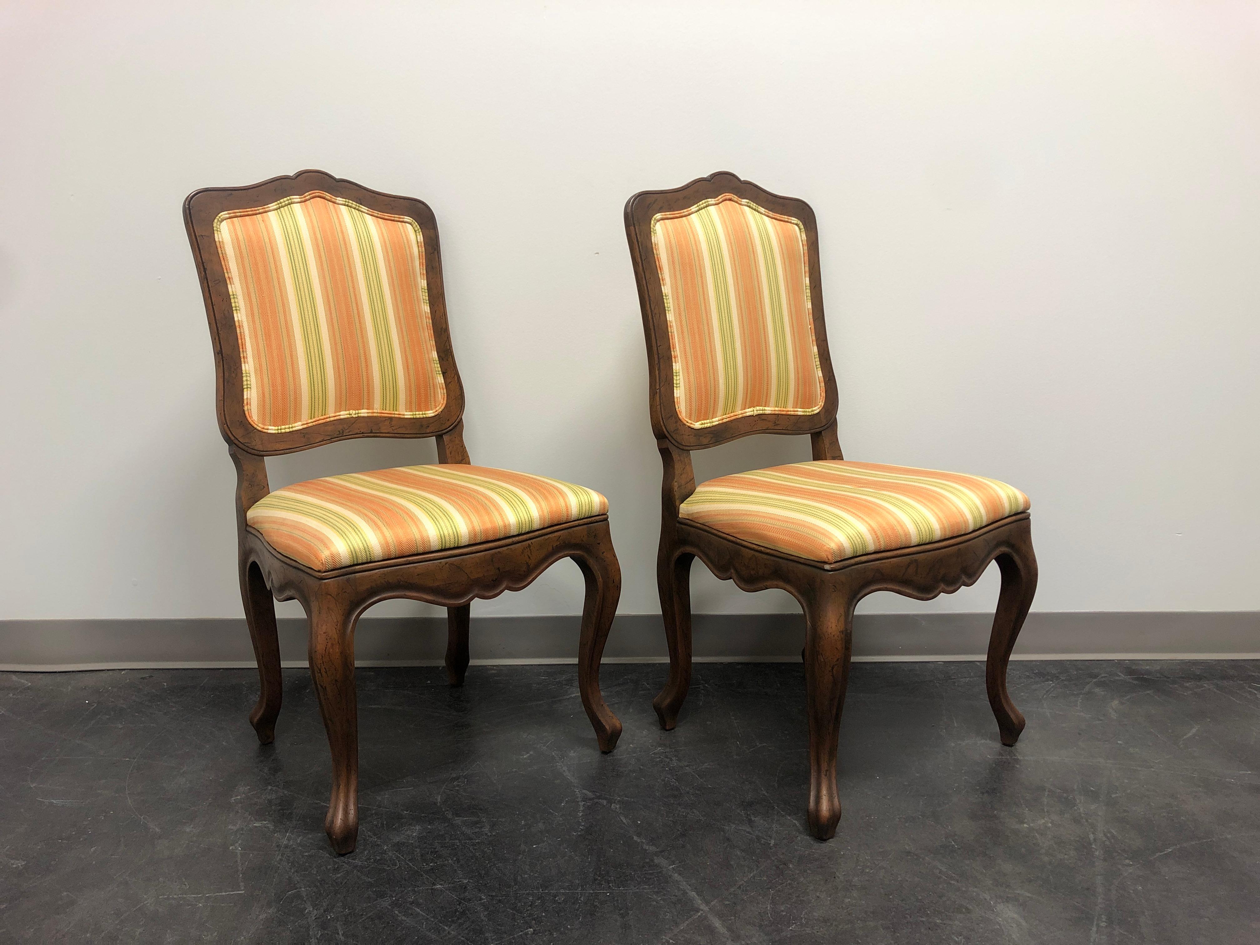 French Provincial BAKER French Country Style Dining Side Chairs - Pair C