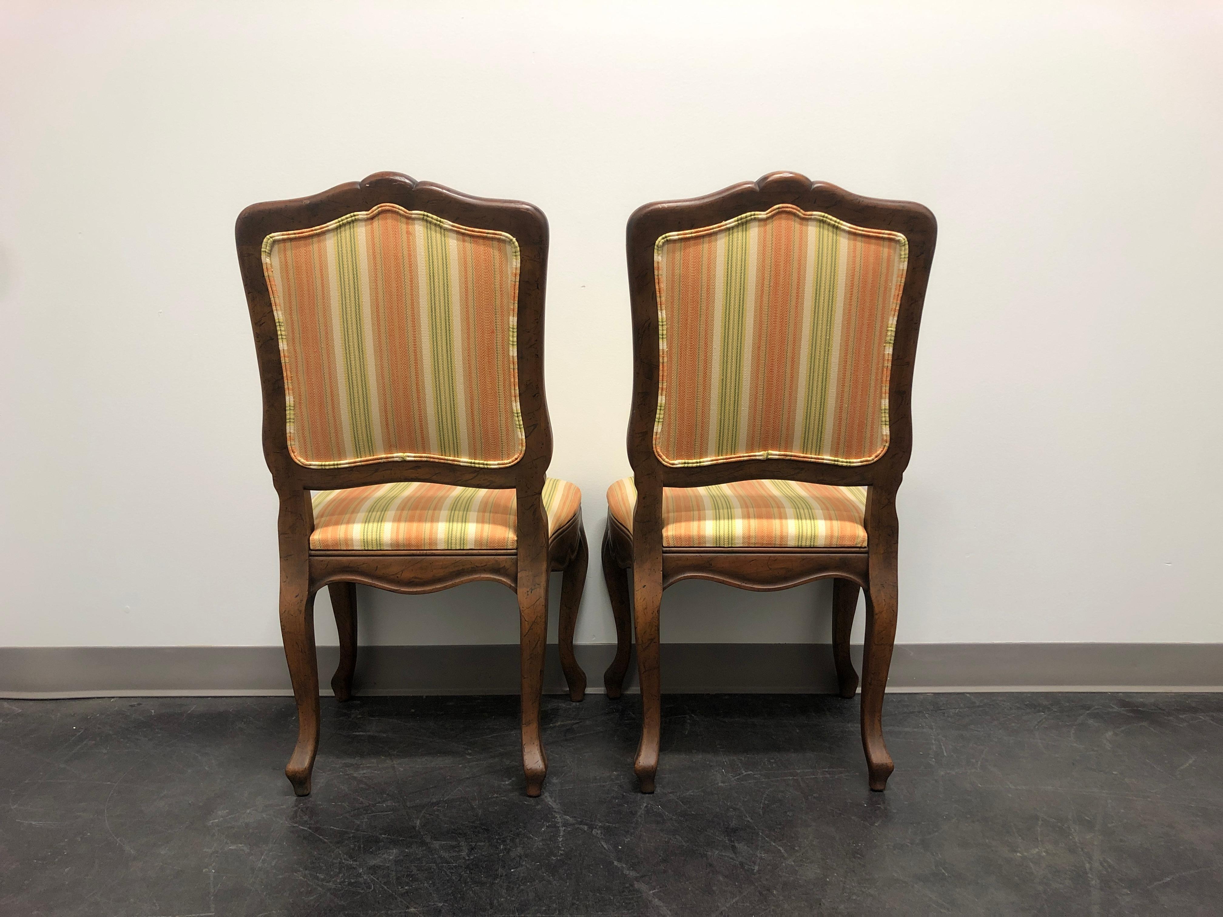 BAKER French Country Style Dining Side Chairs - Pair C In Good Condition In Charlotte, NC