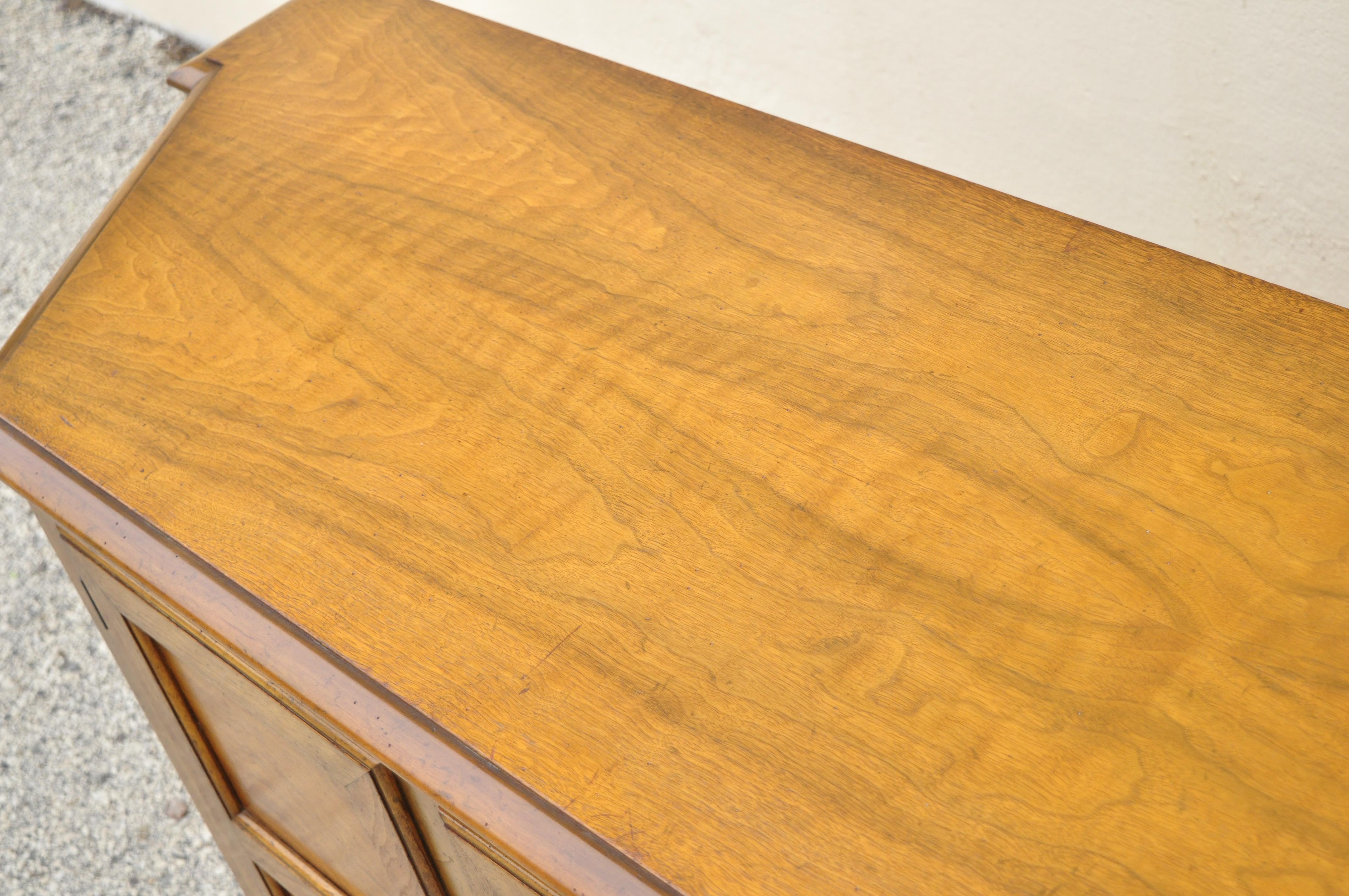 Baker French Provincial Country Style Walnut Credenza Cabinet Sideboard Buffet 6