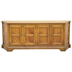 Baker French Provincial Country Style Walnut Credenza Cabinet Sideboard Buffet