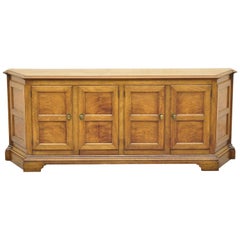 Baker French Provincial Country Style Walnut Credenza Cabinet Sideboard Buffet