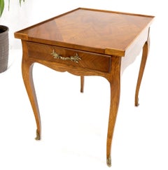 Baker French Regency Satinwood One-Drawer Side End Lamp Table