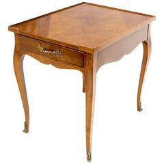 Baker French Regency Satinwood One-Drawer Side End Lamp Table