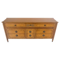 Baker Fruitwood 72" Long 9 Drawers Dresser Credenza Cabinet MINT!