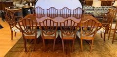 Baker Furniture 11-Piece Dining Room Set Table & Ten Chairs Historic Charleston