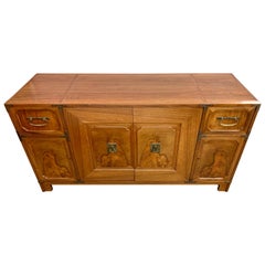 Retro Baker Furniture Asian Style Credenza Sideboard Buffet Cabinet