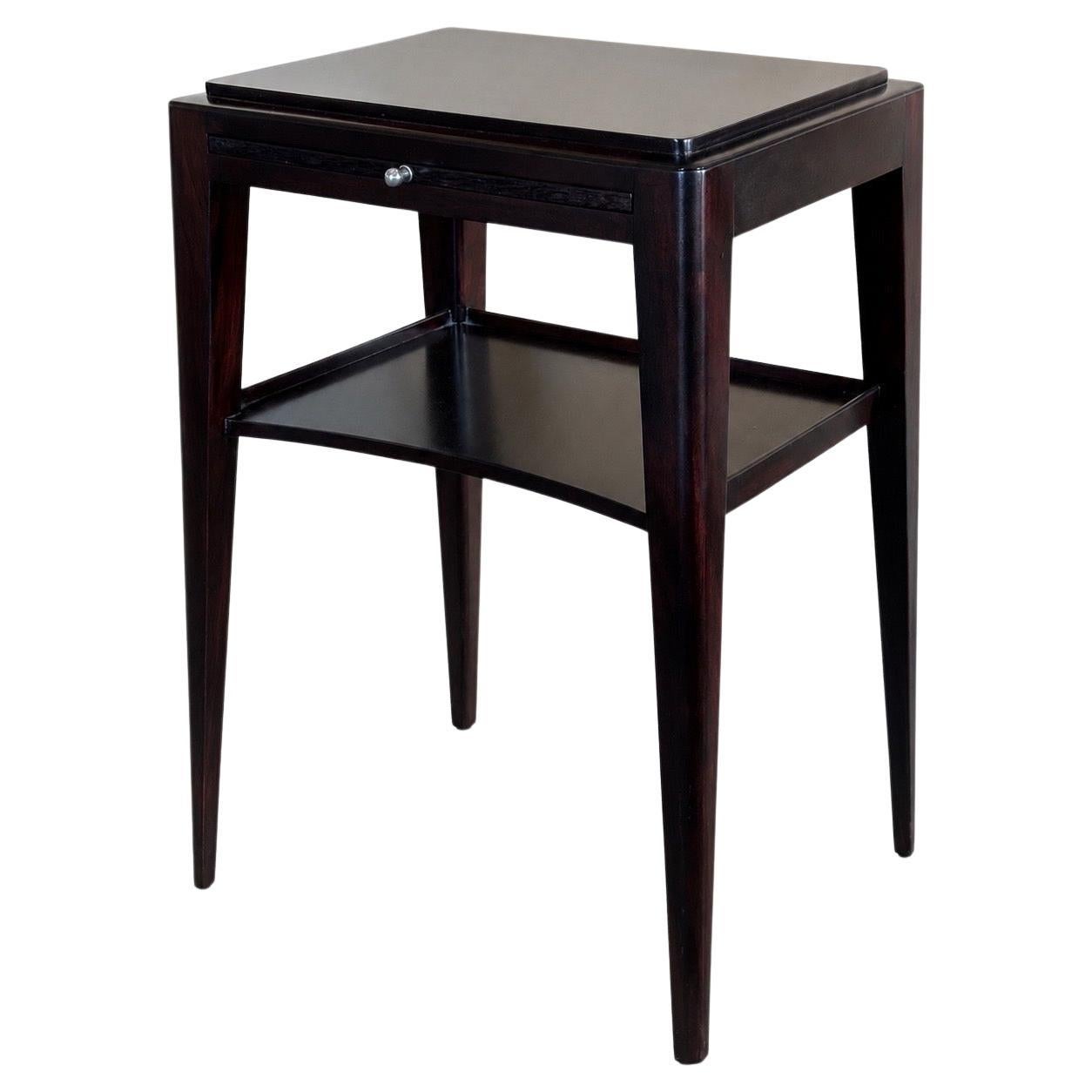 Baker Furniture Barbara Barry Collection Mahogany Accent / End Table with Shelf