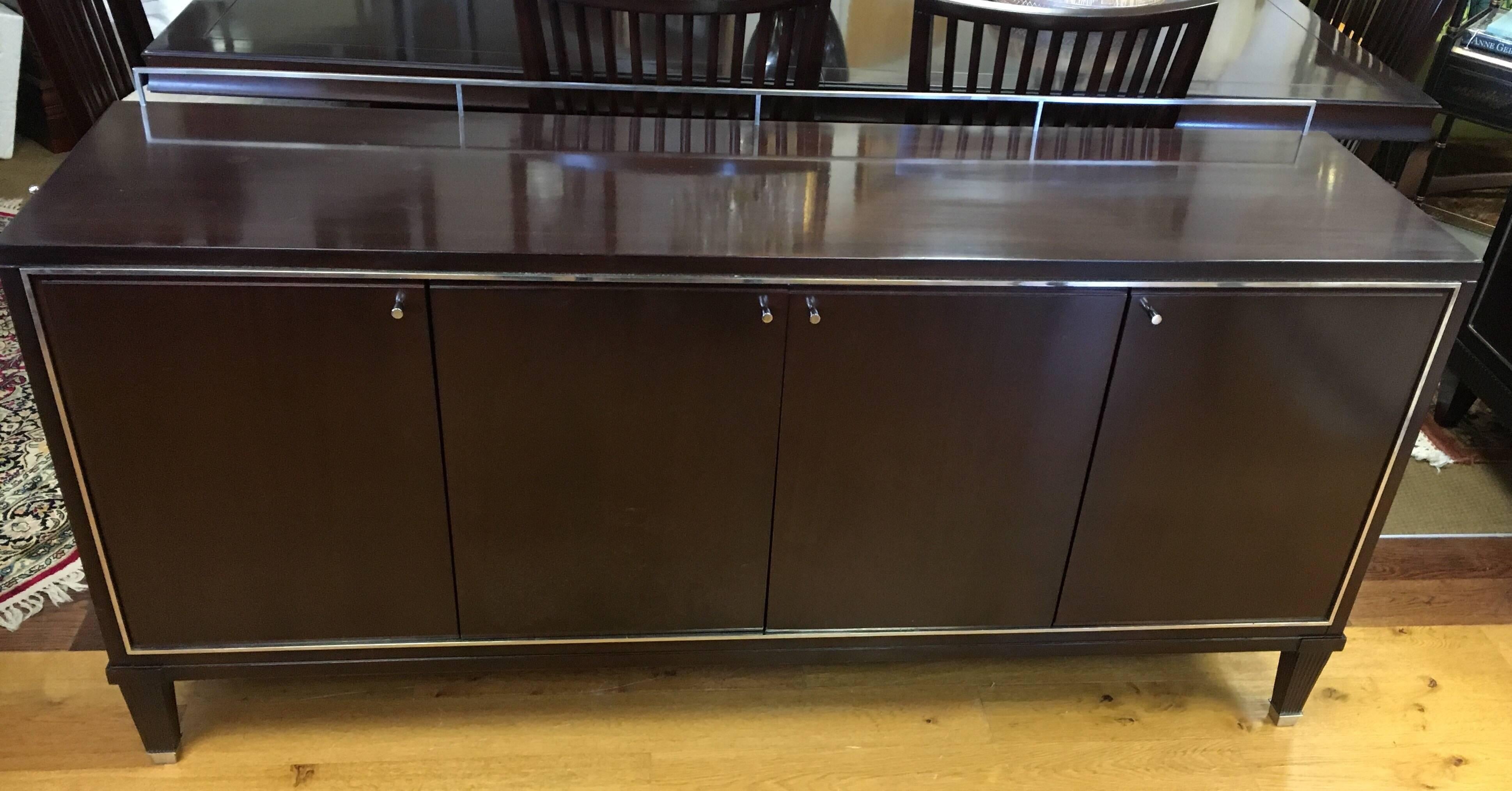 Mahogany Baker Furniture Barbara Barry Designer Sideboard Buffet Server