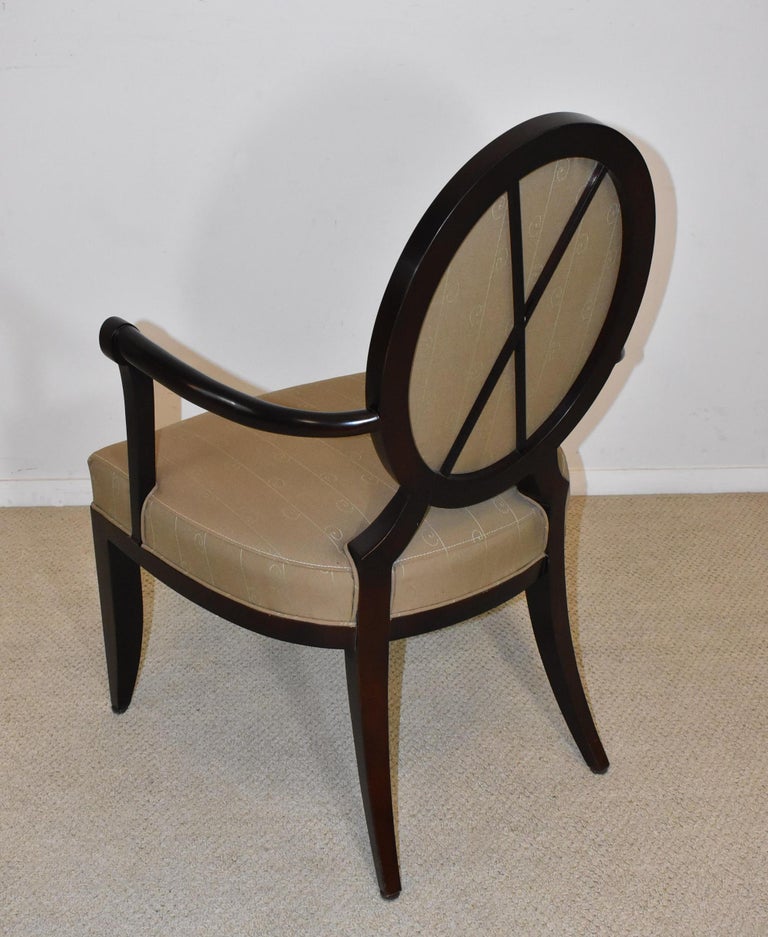 Baker Furniture Barbara Barry Dining Room Table and Eight "X" Back