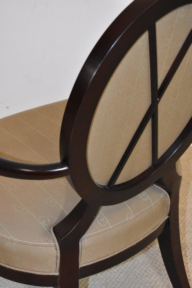 Baker Furniture Barbara Barry Sechs „X“-Rückenstühle (Maschinell gefertigt) im Angebot