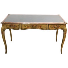 Baker Furniture Baroque Style Writing Desk with Leather Top