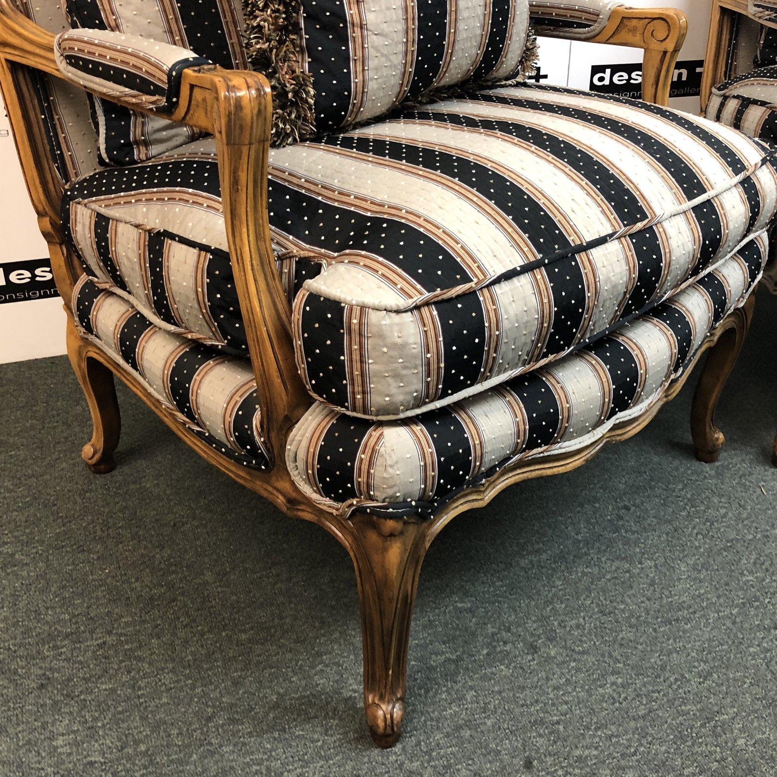 Baker Furniture Bergere Chairs, a Pair For Sale 5