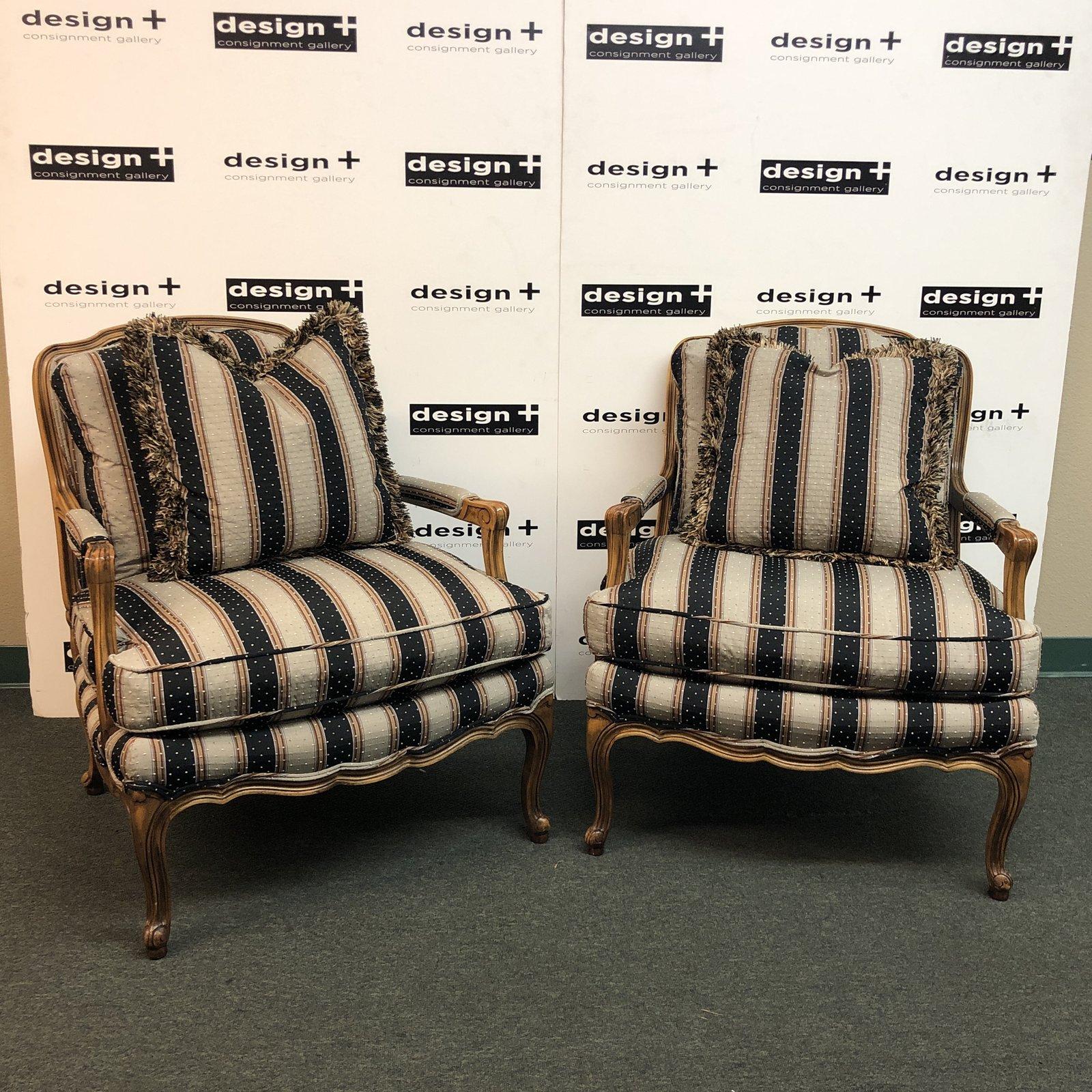 Baker Furniture Bergere Chairs, a Pair For Sale 6