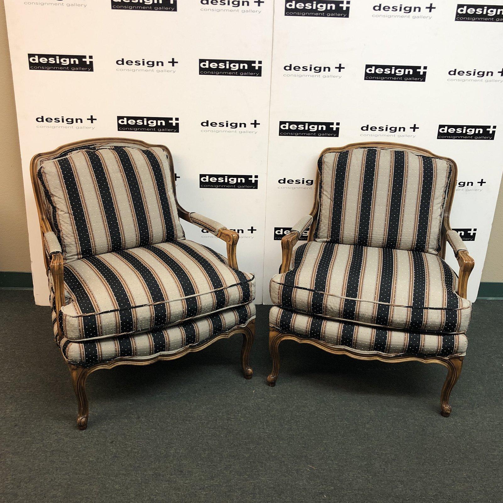 Baker Furniture Bergere Chairs, a Pair For Sale 4