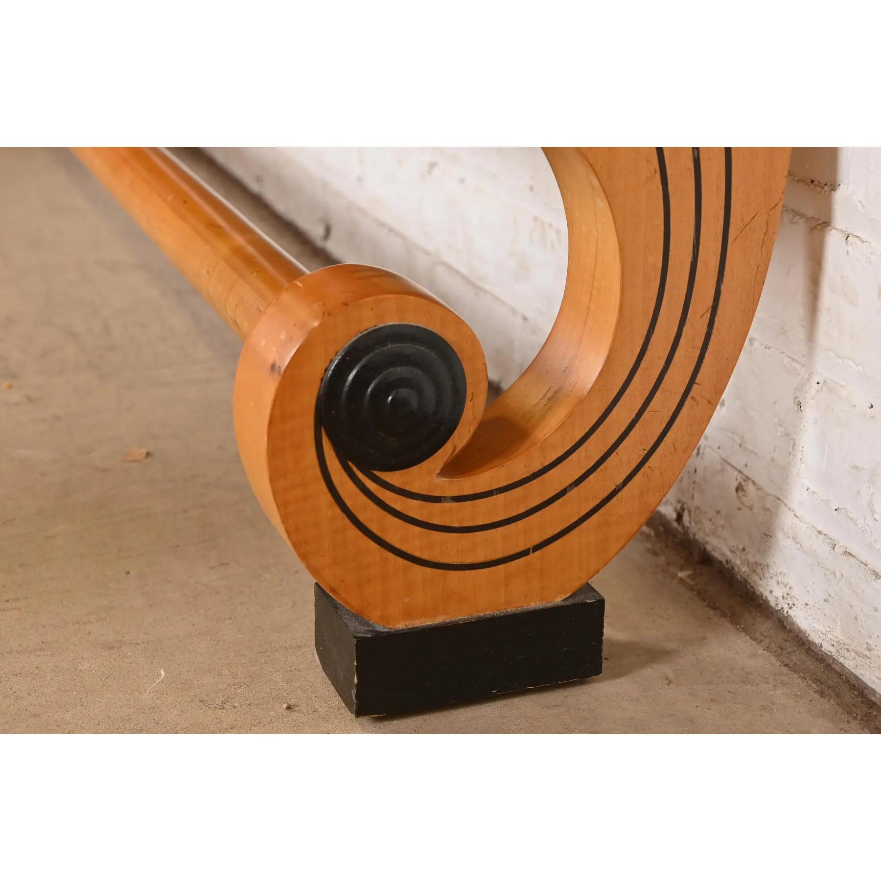 Baker Möbel Biedermeier Primavera und Parcel Ebonized King Size Schlitten Bett im Angebot 5