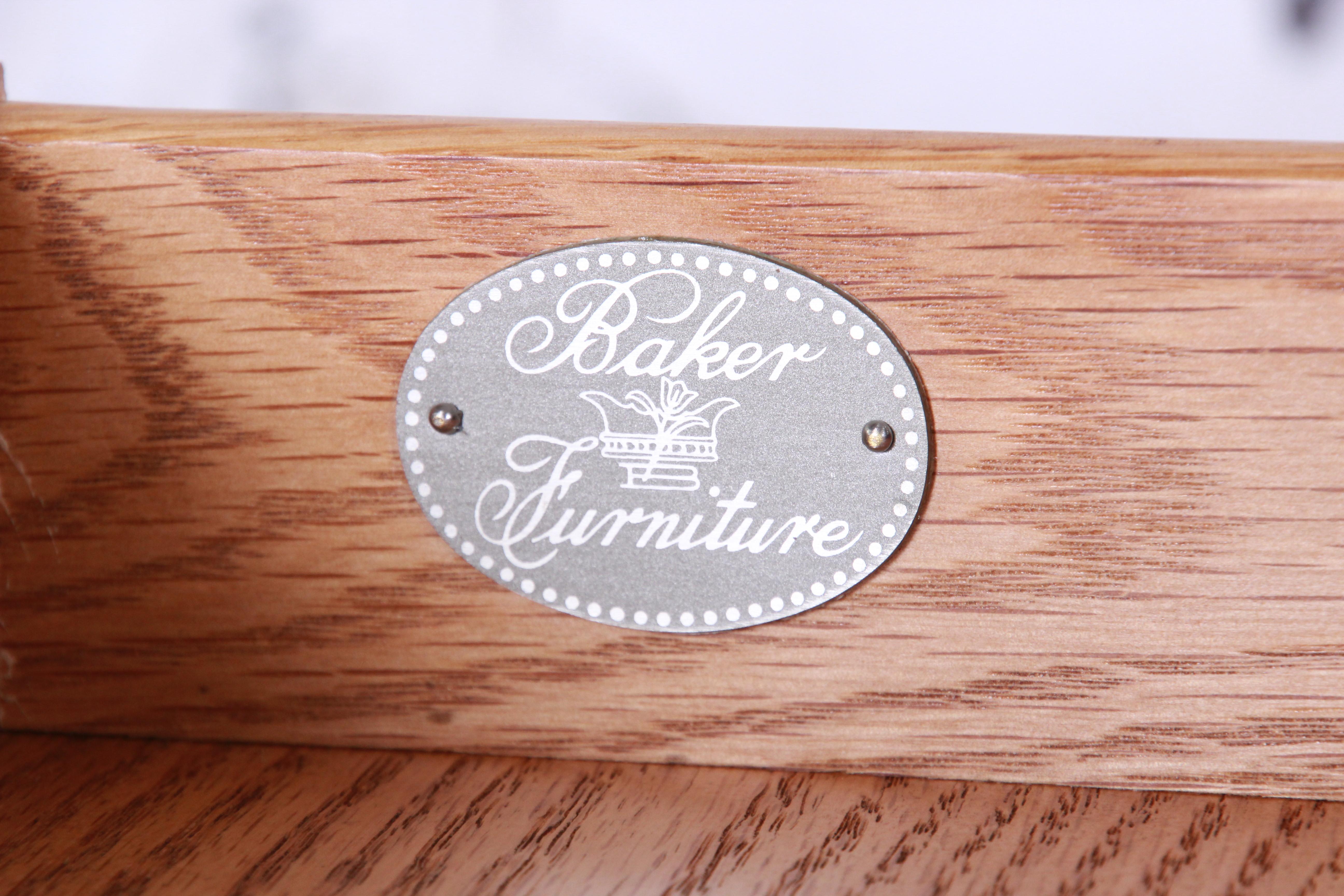 Baker Furniture Biedermeier Style Primavera Nightstands, Newly Restored 11