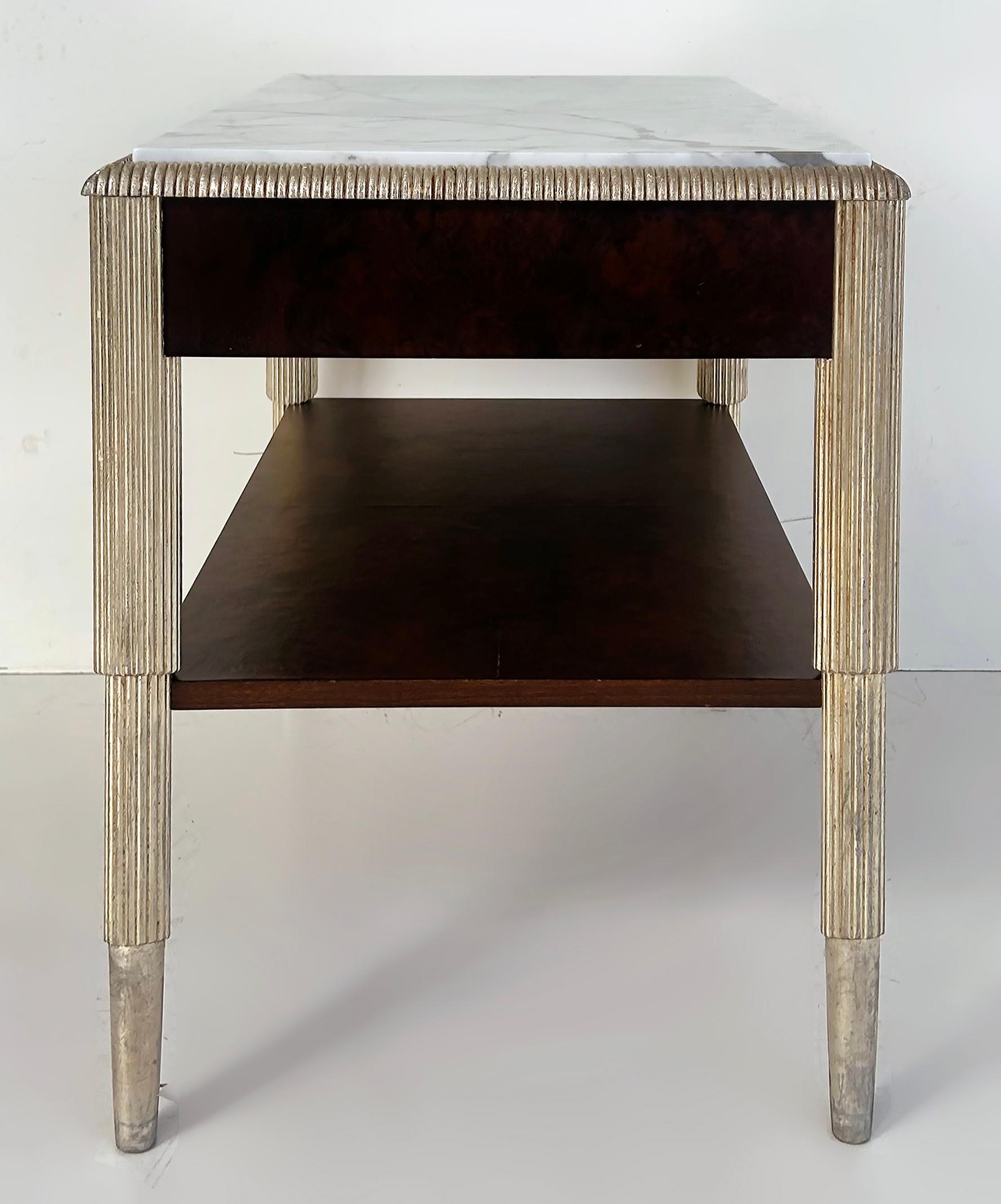 Baker Furniture Bill Sofield Gracie, Beistelltisch im Art-déco-Stil nach Rateau, Paar im Angebot 1