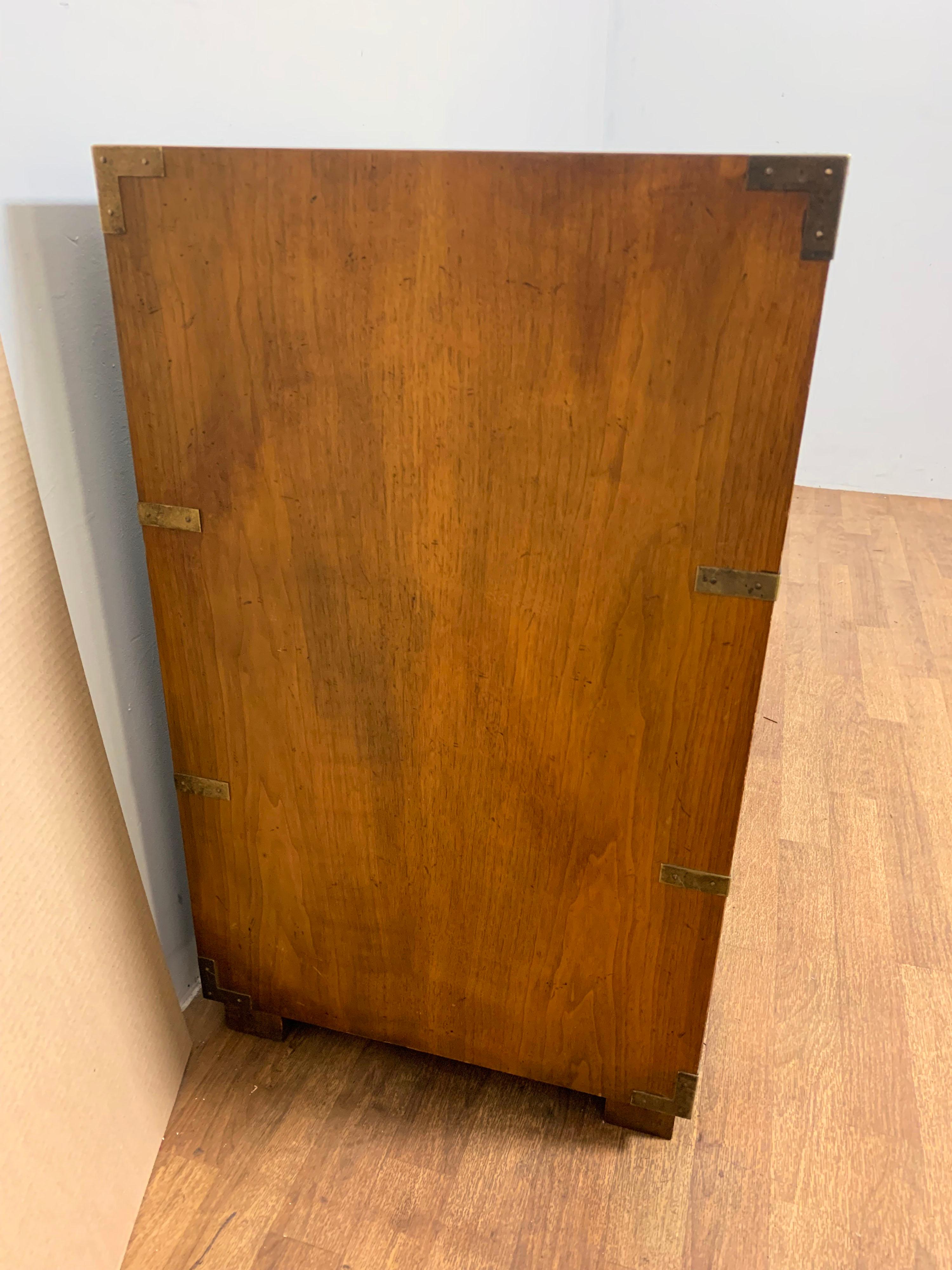 Mid-20th Century Baker Furniture Campaign Chest in Bleached Mahogany, Circa 1950s