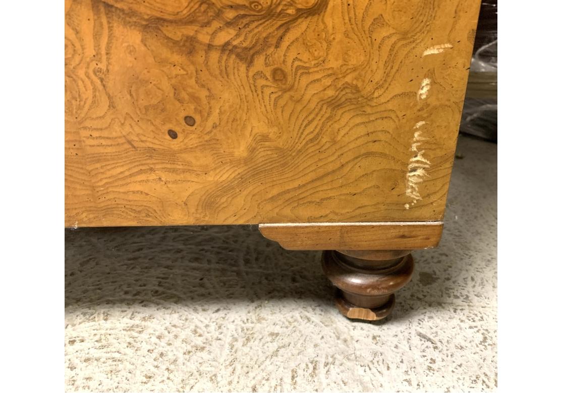 Baker Furniture Campaign Style Three Drawer Chest for Restoration For Sale 4