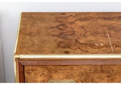 Baker Furniture Campaign Style Three Drawer Chest