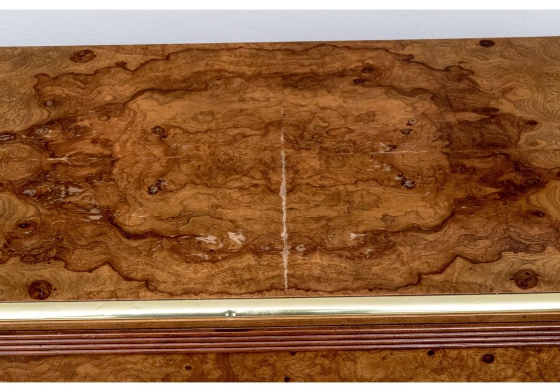 American Baker Furniture Campaign Style Three Drawer Chest for Restoration For Sale