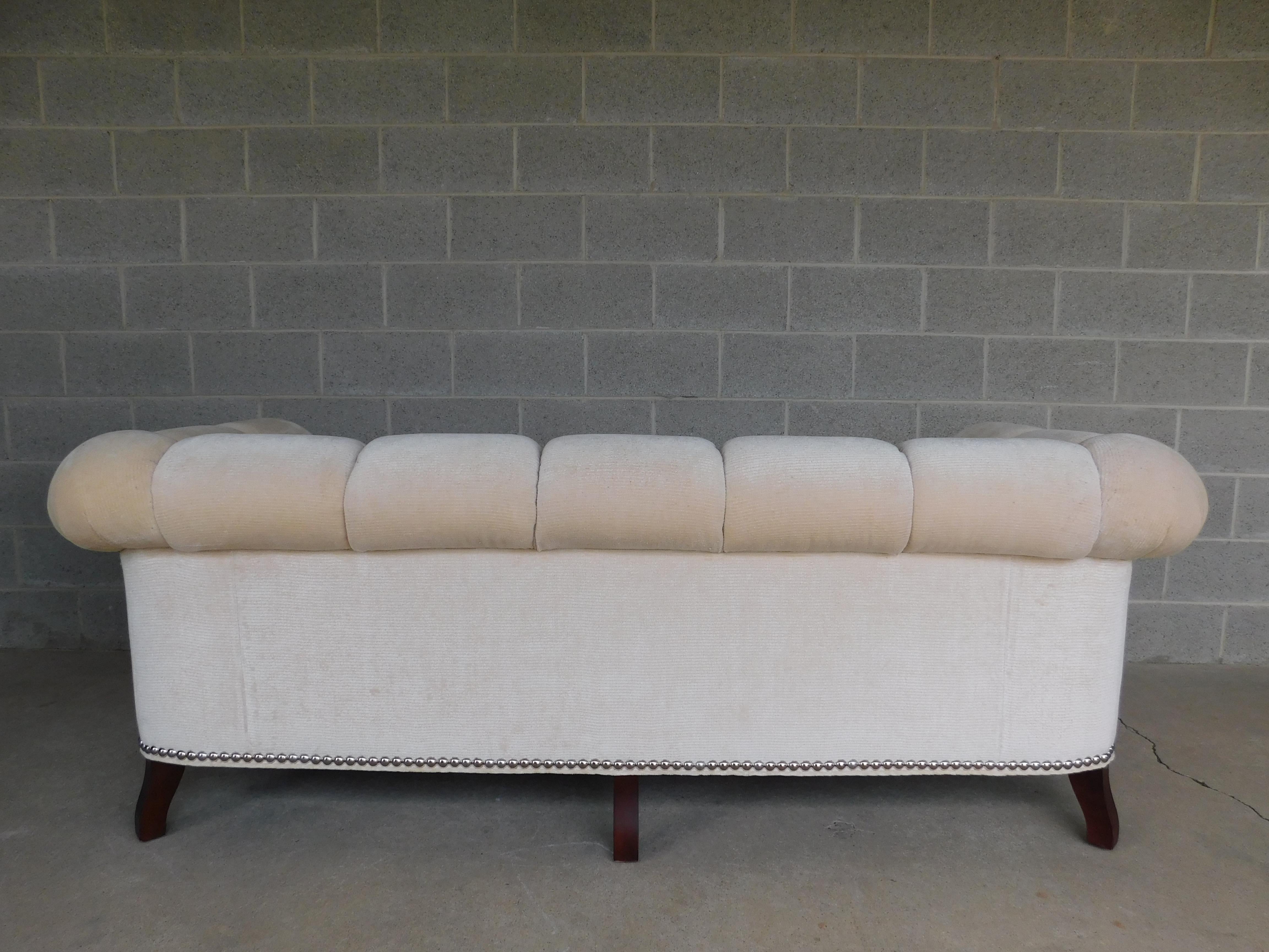 Baker Furniture Channel Back Sofa by Barbara Barry For Sale 4