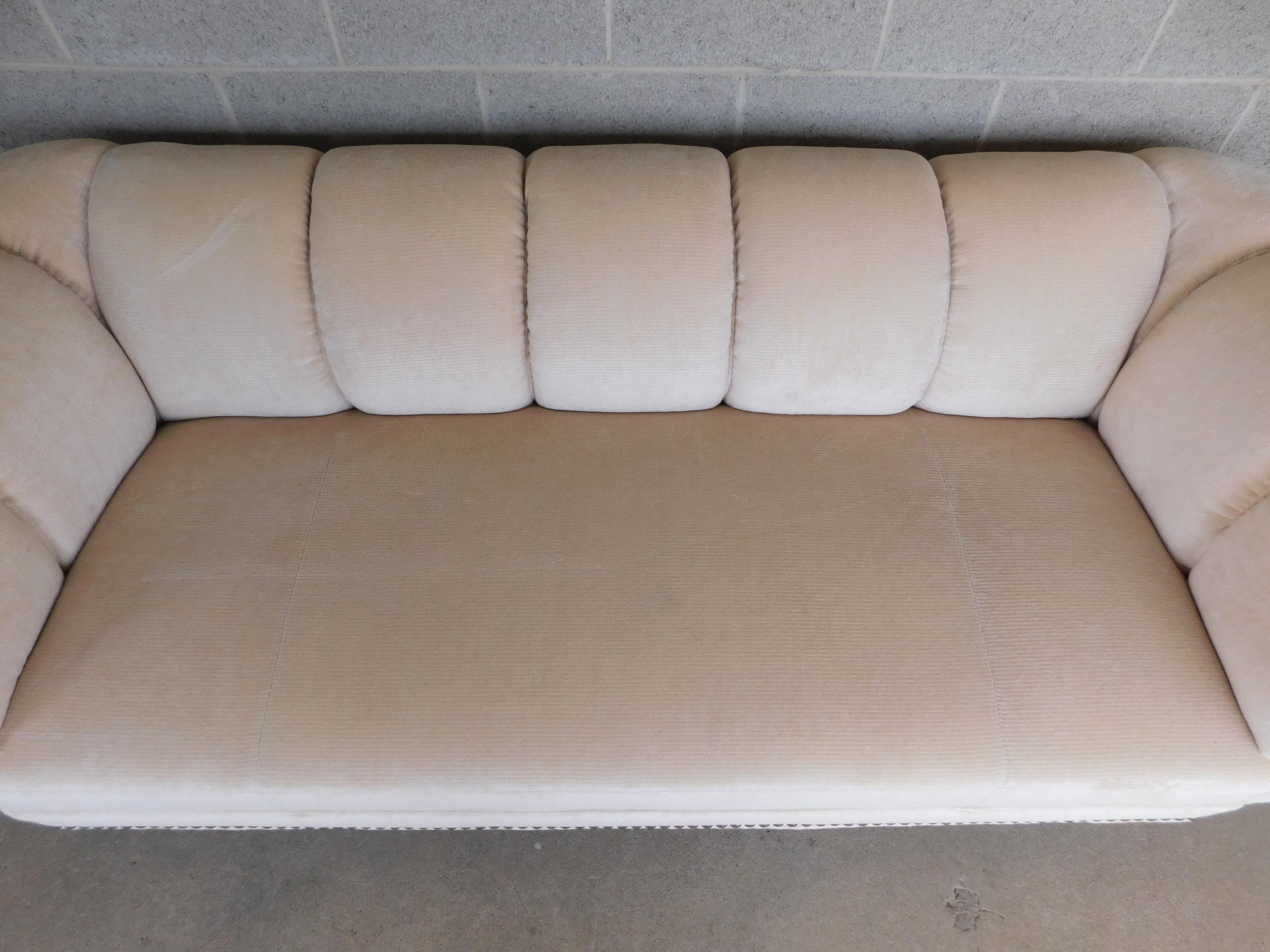 Baker Furniture Channel Back Sofa by Barbara Barry For Sale 2