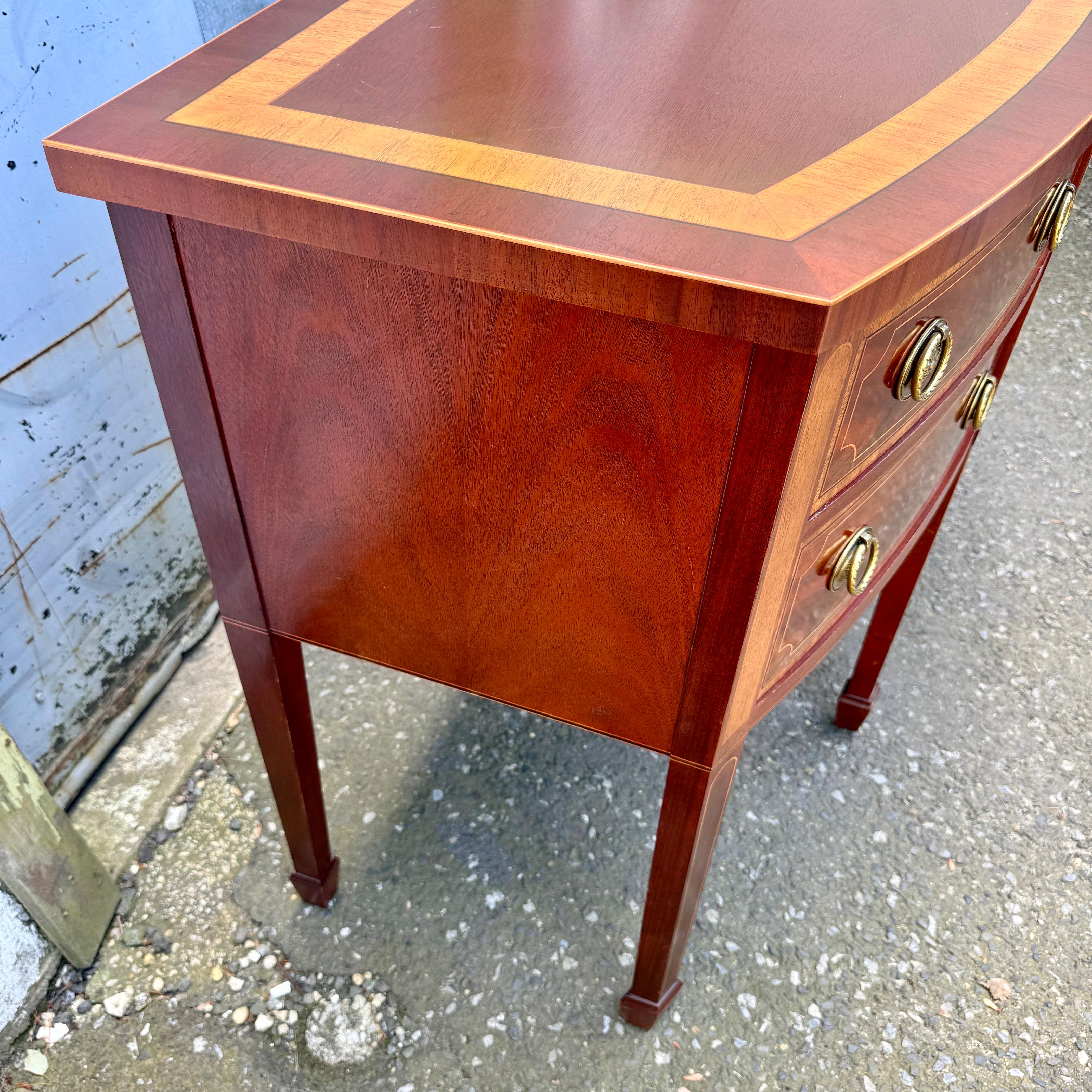Baker Furniture Charleston Mahogany Inlaid Sideboard with Flatware Storage 10