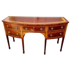 Vintage Baker Furniture Charleston Mahogany Inlaid Sideboard with Flatware Storage