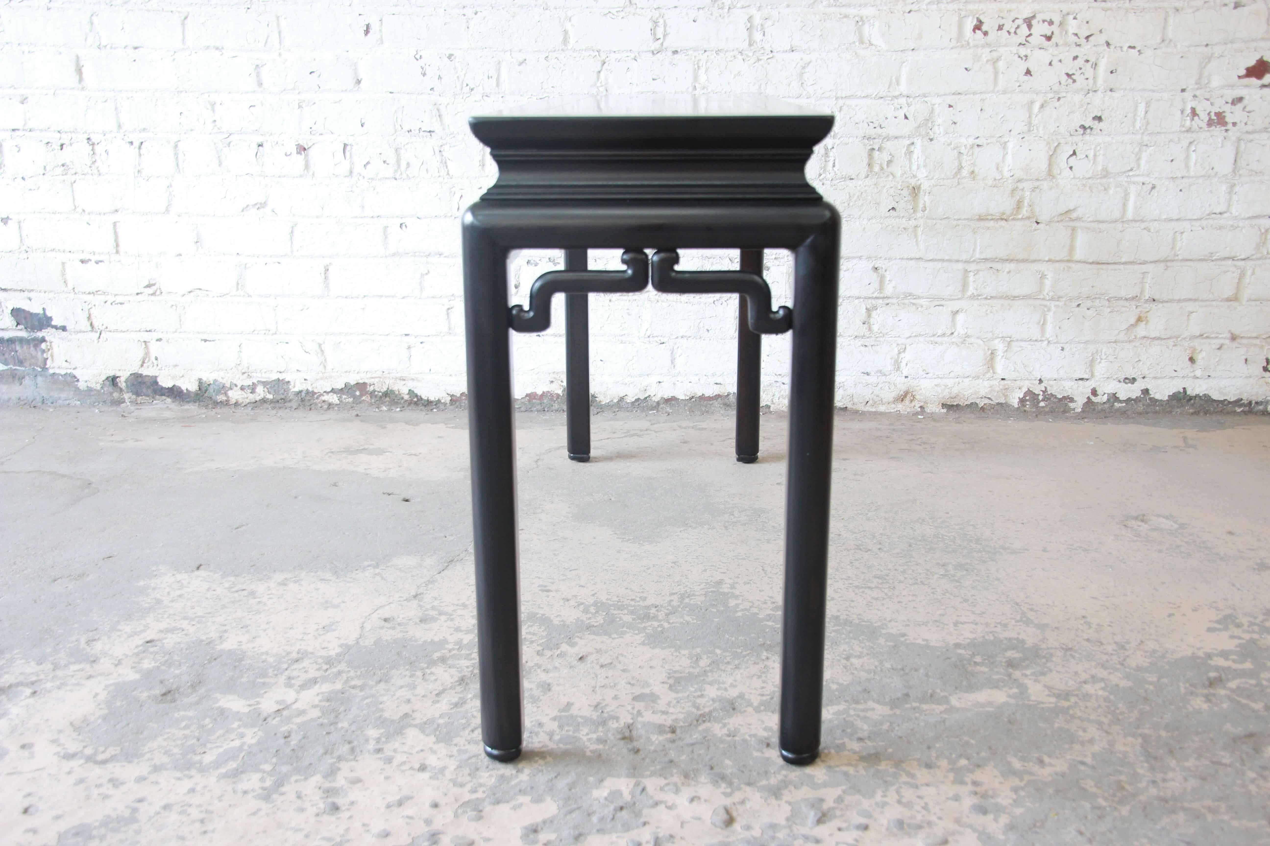 Baker Furniture Chinoiserie Console Table by Michael Taylor In Excellent Condition In South Bend, IN