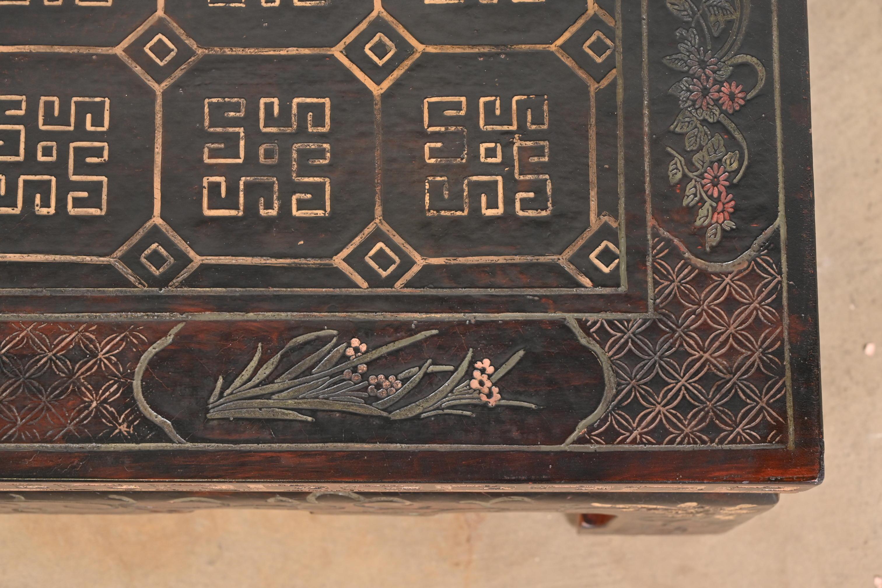 Baker Furniture Chinoiserie Coromandel Coffee Table 3