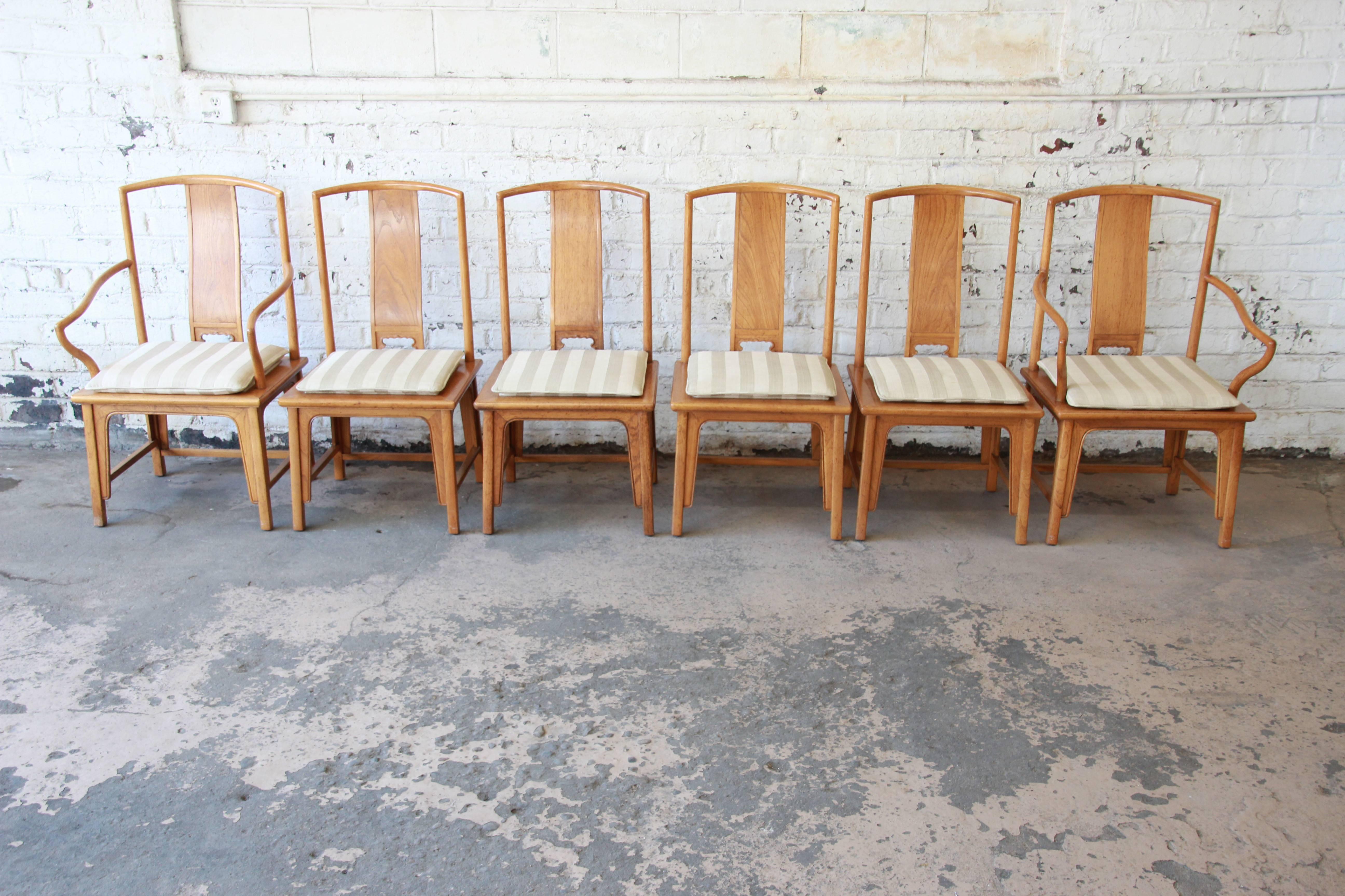 baker regency dining chairs