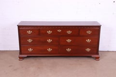 Baker Furniture Chippendale Carved Mahogany Dresser or Credenza, Refinished