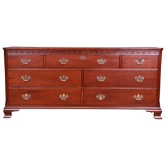 Baker Furniture Chippendale Carved Mahogany Dresser or Credenza, Refinished