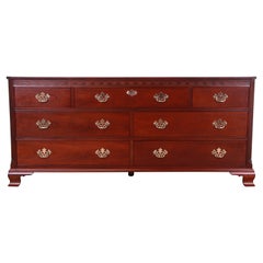 Baker Furniture Chippendale Carved Mahogany Dresser or Credenza, Refinished