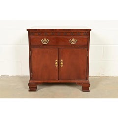 Baker Furniture Chippendale Carved Mahogany Nightstand