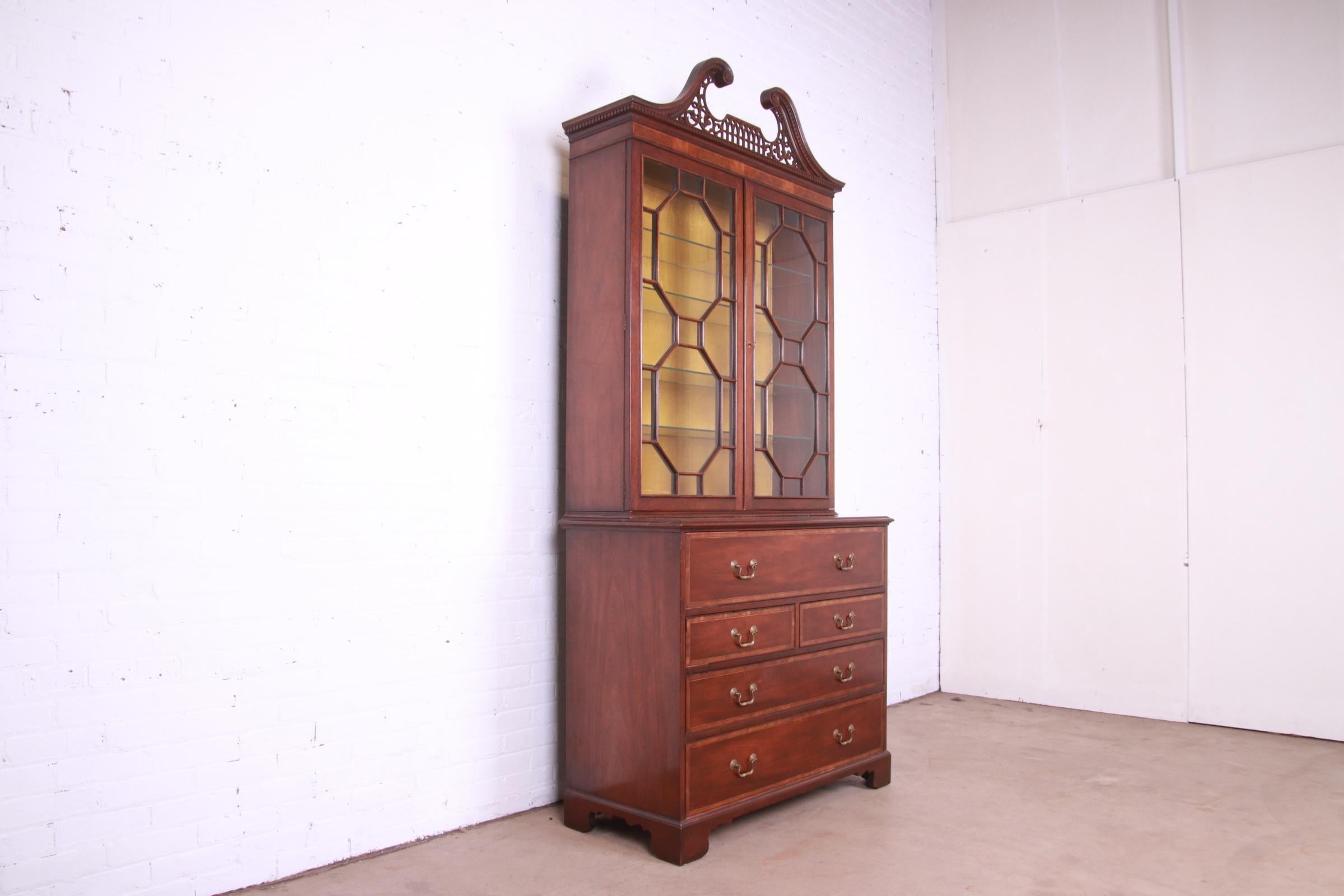 antique secretary desk with hutch