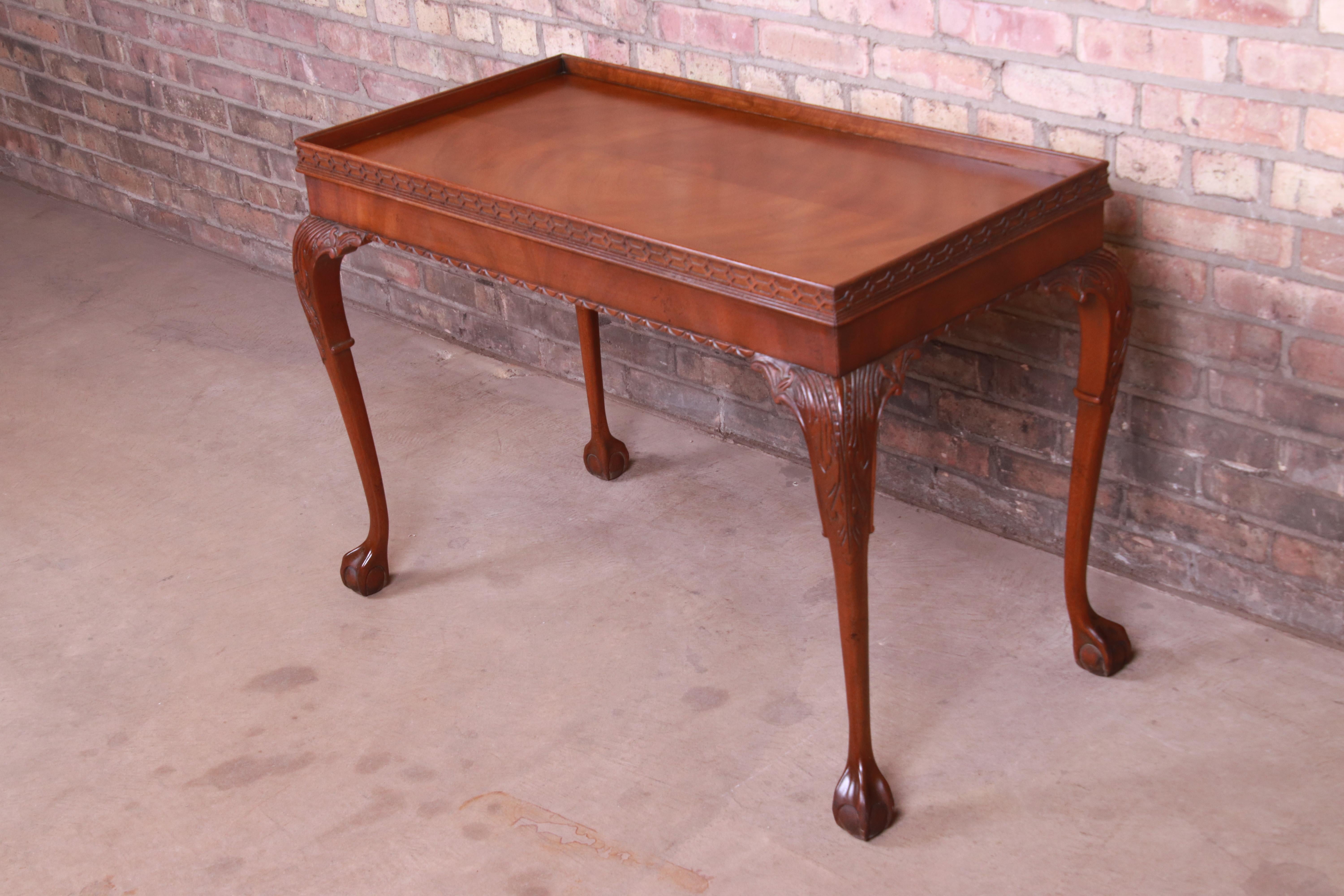chippendale tea table
