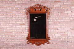Baker Furniture Chippendale Carved Mahogany Wall Mirror