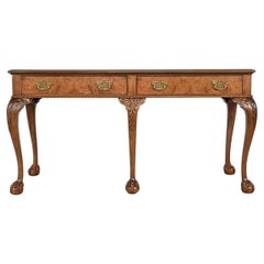 Baker Furniture Chippendale Console Table with Ball and Claw Feet