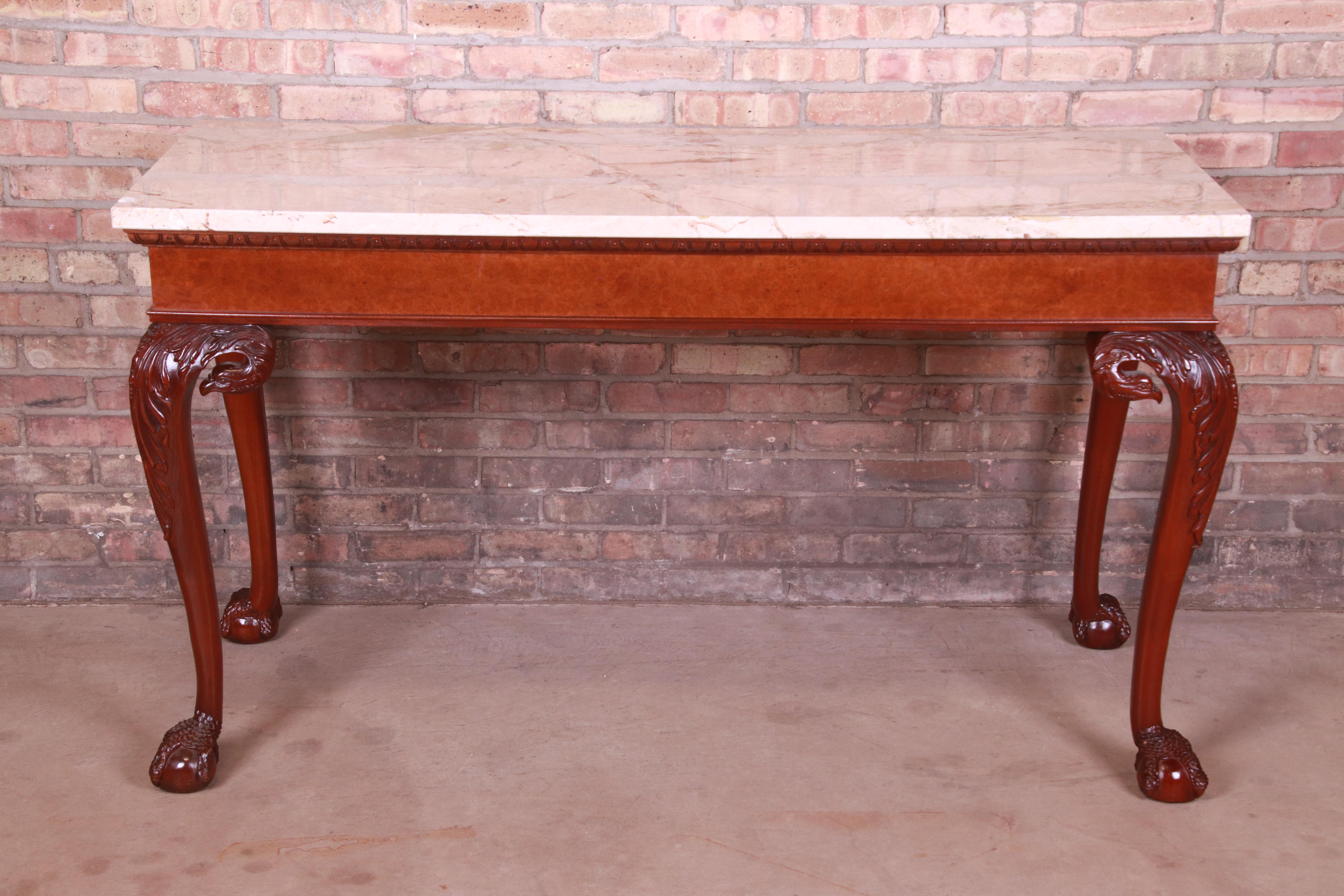 A gorgeous Chippendale style console table or sofa table

By Baker Furniture, 