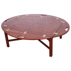 Baker Furniture Chippendale Mahogany Butler's Coffee Table