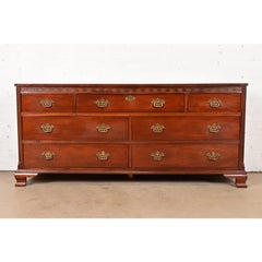 Baker Furniture Chippendale Mahogany Seven-Drawer Dresser or Chest of Drawers